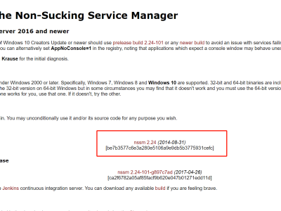 nssm（Non-Sucking Service Manager）是一个用于在Windows系统上管理服务的工具。
