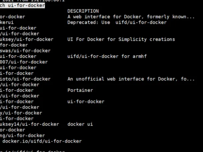 1、拉取镜像  查找ui-for-docker对应的镜像  docker search ui-for-docker1. 可视化管理Docker容器(ui-for-docker)docker使用教程相关