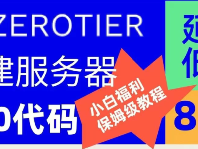 远程访问卡成狗?我用0代码自建了zerotier服务器,延迟低至8ms!