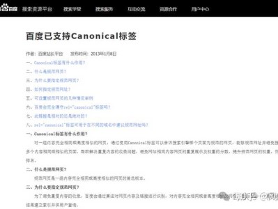 canonical 标签有什么作用？