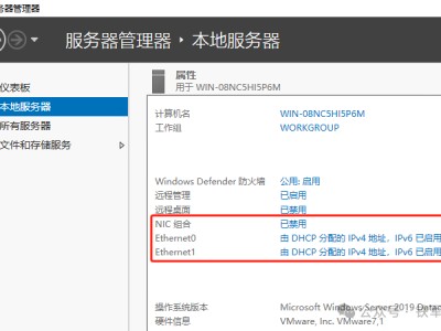 Windows Server配置网卡绑定：NIC组合