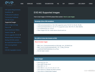 EVE-NG模拟器教程——常用镜像导入和使用