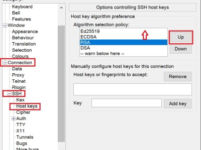 Signature from server's host key is invalid