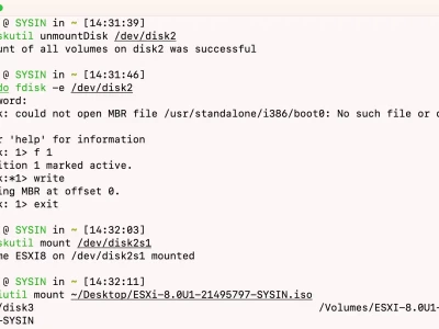 如何创建可引导的 ESXi USB 安装介质 (macOS, Linux, Windows) 如何制作 ESXi USB 启动盘