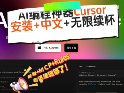 cursor 如何 汉化  无限续杯（2.x.x 版本）