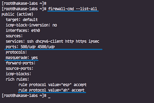 Firewall configuration