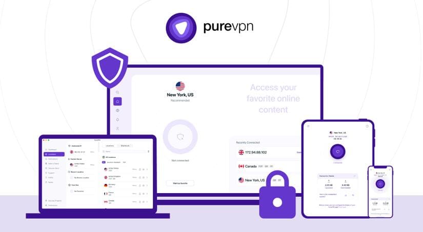 PureVPN Banner：PureVPN最佳免费VPN之一